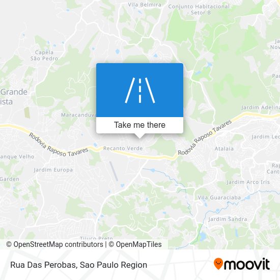 Rua Das Perobas map