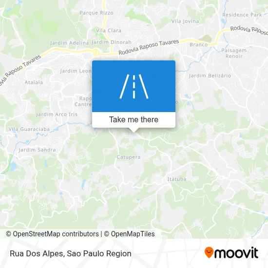 Rua Dos Alpes map