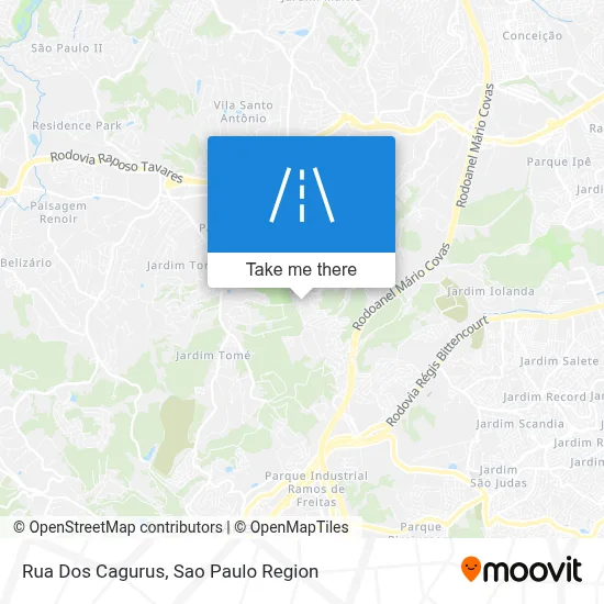 Rua Dos Cagurus map