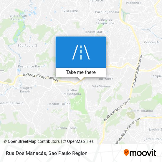 Rua Dos Manacás map