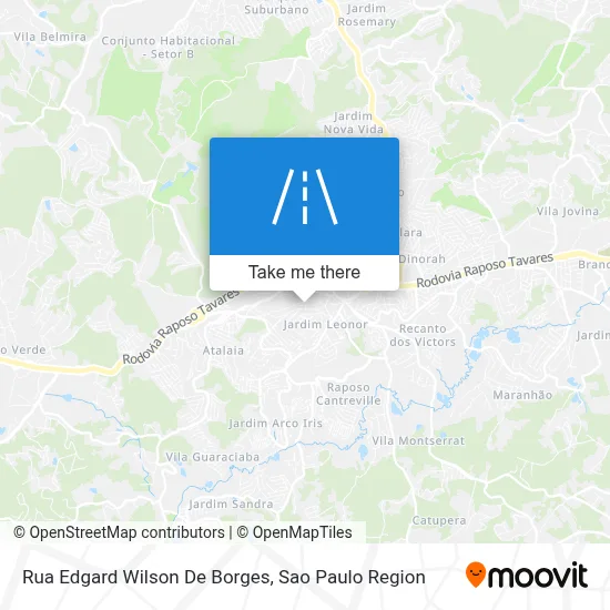 Rua Edgard Wilson De Borges map