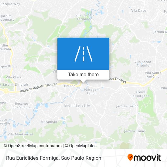 Rua Euriclides Formiga map
