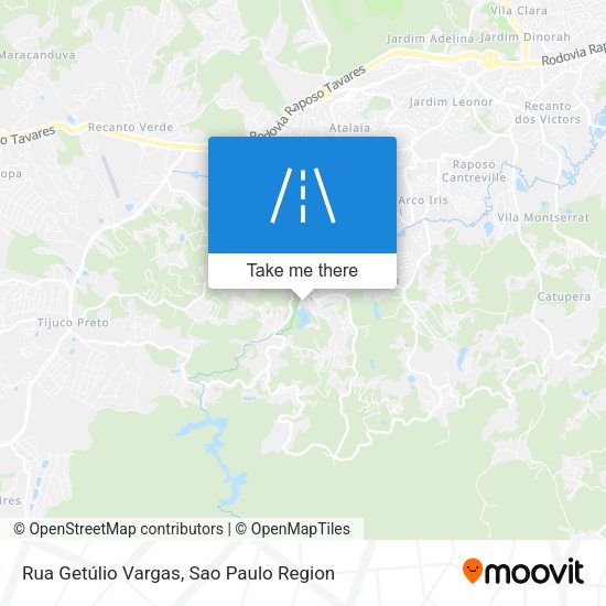 Rua Getúlio Vargas map