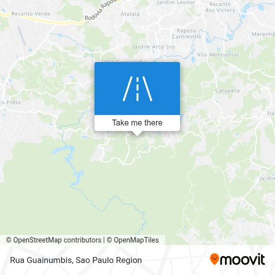 Rua Guainumbis map