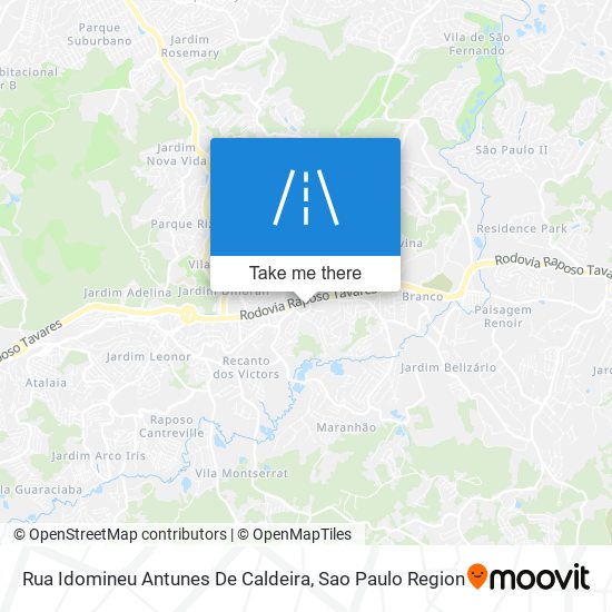 Mapa Rua Idomineu Antunes De Caldeira