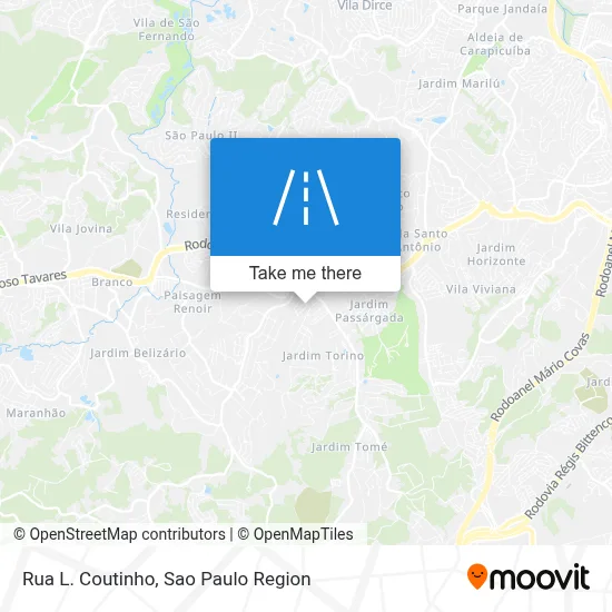 Rua L. Coutinho map