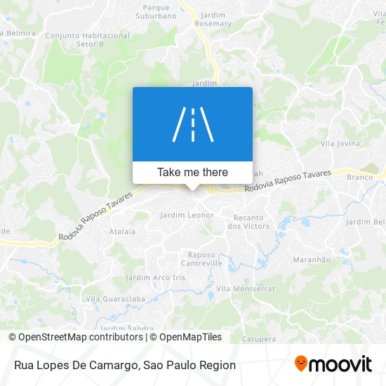 Mapa Rua Lopes De Camargo