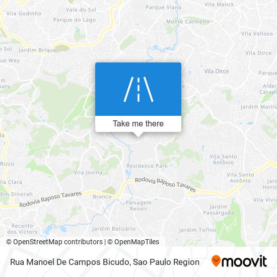 Mapa Rua Manoel De Campos Bicudo