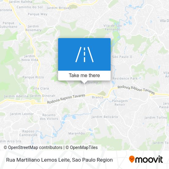 Rua Martiliano Lemos Leite map