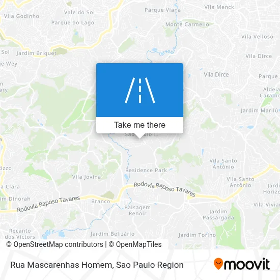 Rua Mascarenhas Homem map