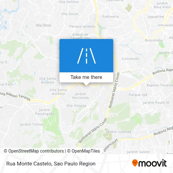 Rua Monte Castelo map