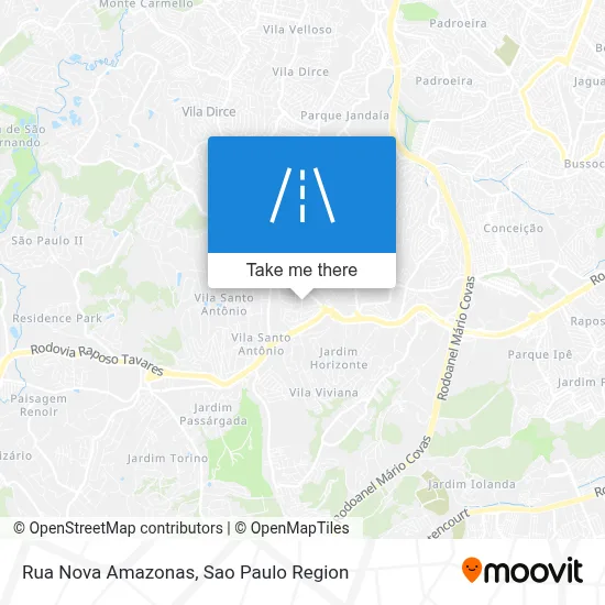 Rua Nova Amazonas map