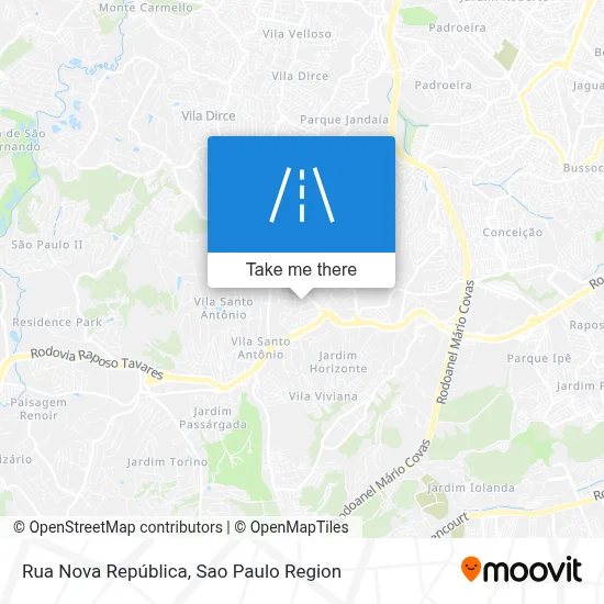 Rua Nova República map