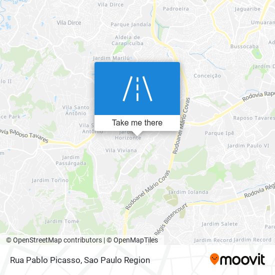 Rua Pablo Picasso map