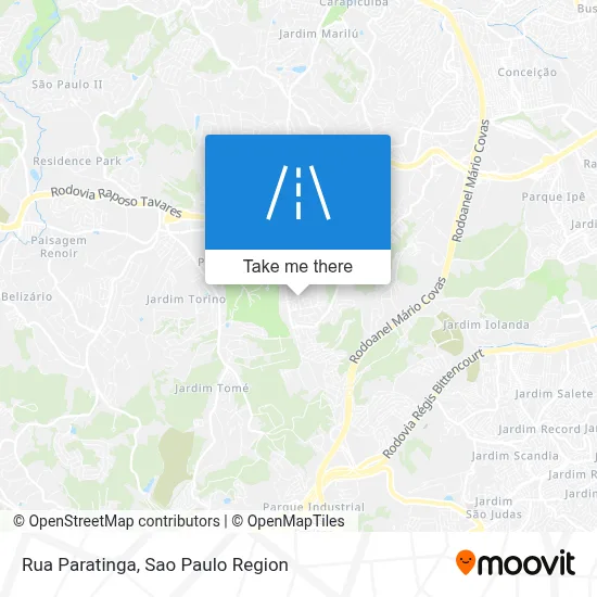 Rua Paratinga map