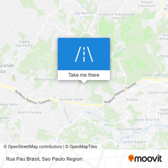 Rua Pau Brasil map