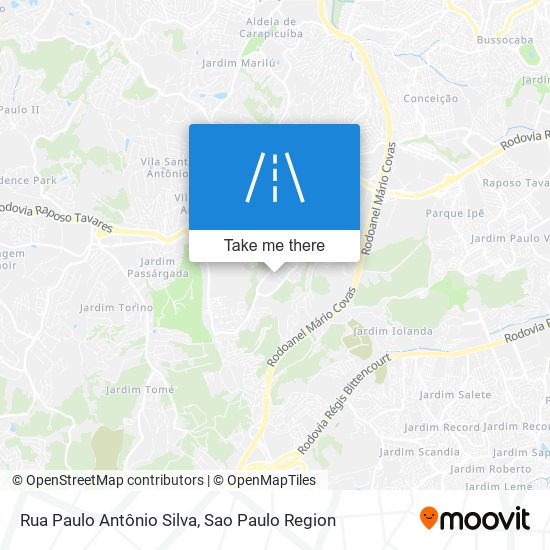 Mapa Rua Paulo Antônio Silva