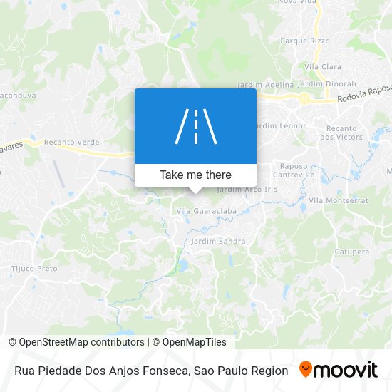 Rua Piedade Dos Anjos Fonseca map