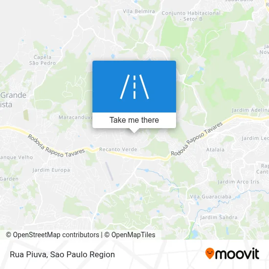 Rua Piuva map