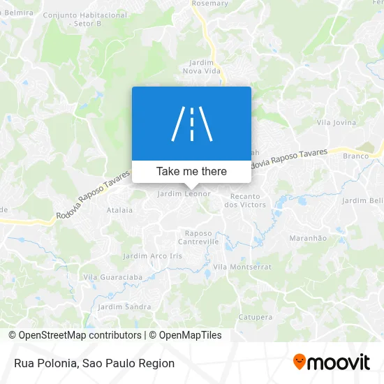 Rua Polonia map