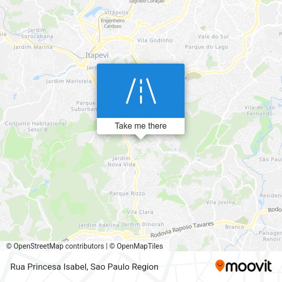 Rua Princesa Isabel map