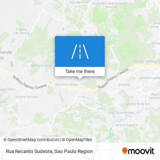 Rua Recanto Sudeste map