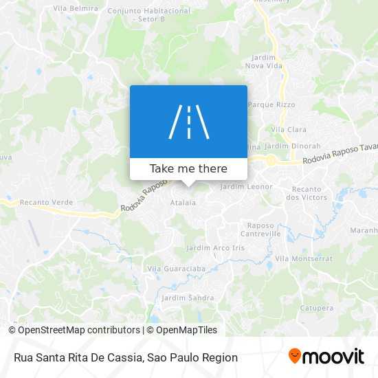 Mapa Rua Santa Rita De Cassia