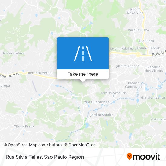 Mapa Rua Silvia Telles
