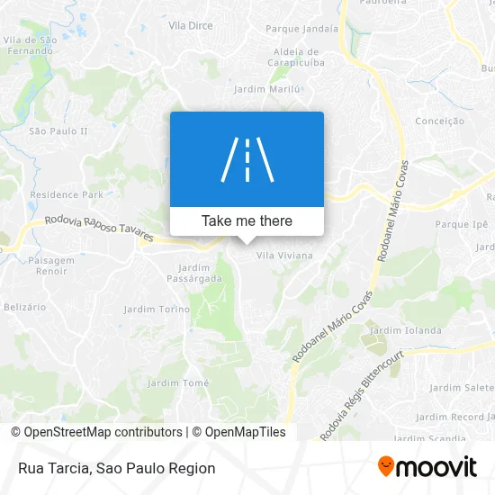 Rua Tarcia map