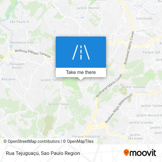 Rua Tejuguaçú map