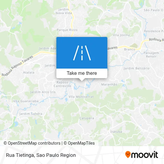 Rua Tietinga map