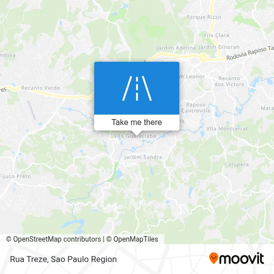 Rua Treze map