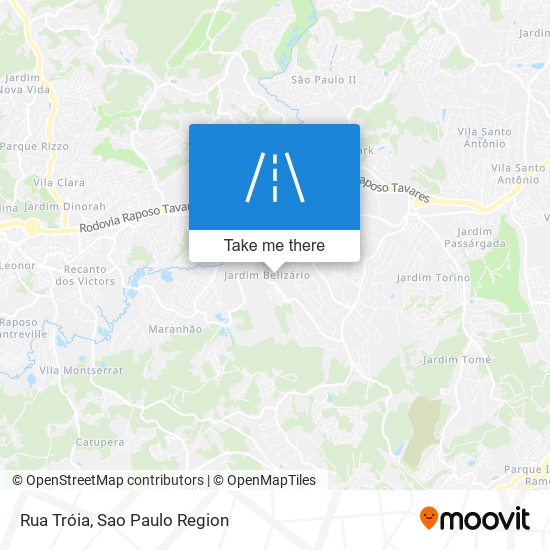 Rua Tróia map