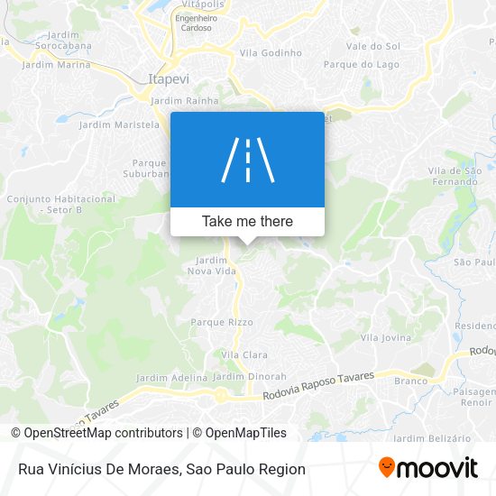 Rua Vinícius De Moraes map