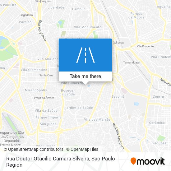 Mapa Rua Doutor Otacílio Camará Silveira