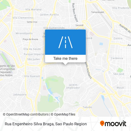 Mapa Rua Engenheiro Silva Braga