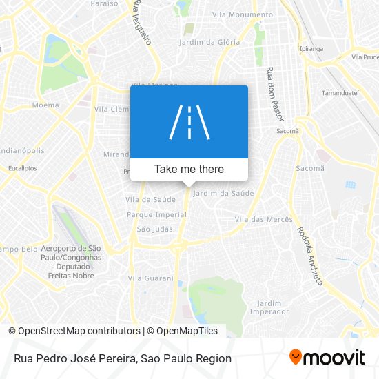 Mapa Rua Pedro José Pereira