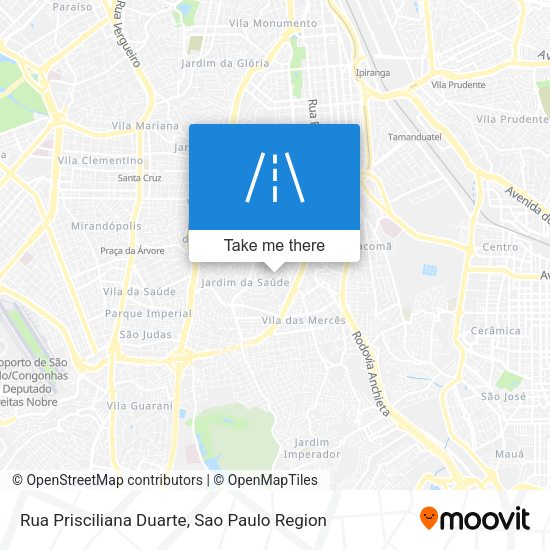 Rua Prisciliana Duarte map