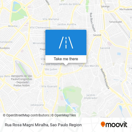 Mapa Rua Rosa Magni Miralha