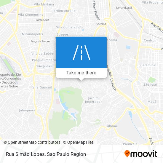 Mapa Rua Simão Lopes