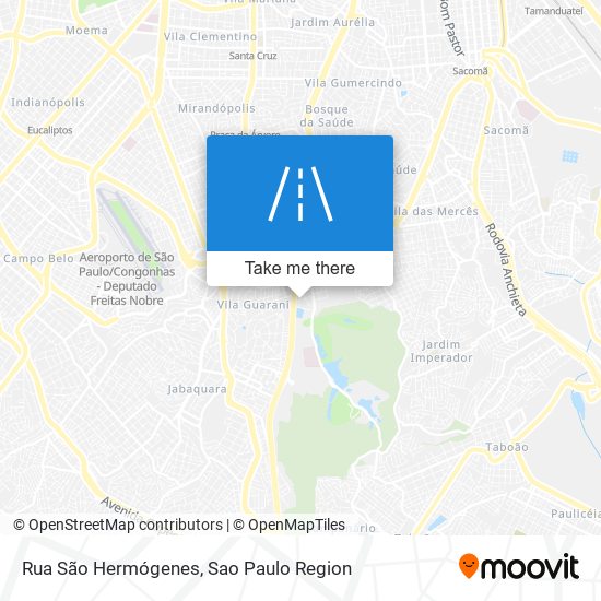 Mapa Rua São Hermógenes