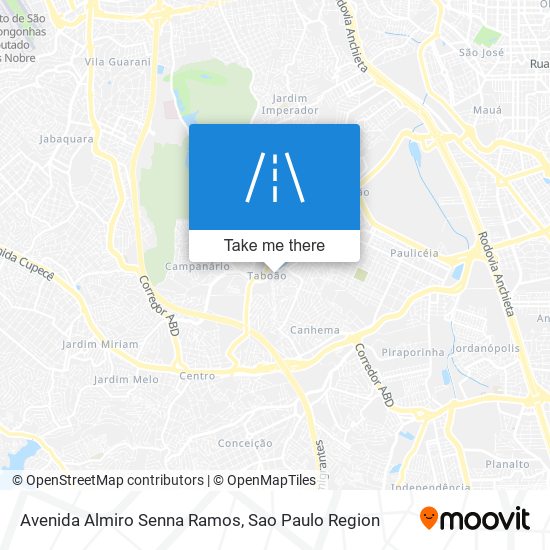 Mapa Avenida Almiro Senna Ramos