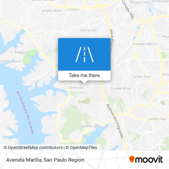 Mapa Avenida Marília