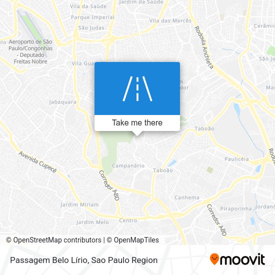 Passagem Belo Lírio map