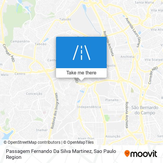 Passagem Fernando Da Silva Martinez map