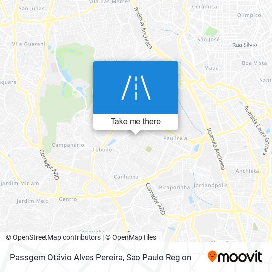 Mapa Passgem Otávio Alves Pereira