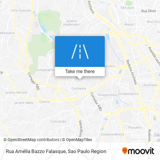 Rua Amélia Bazzo Falasque map