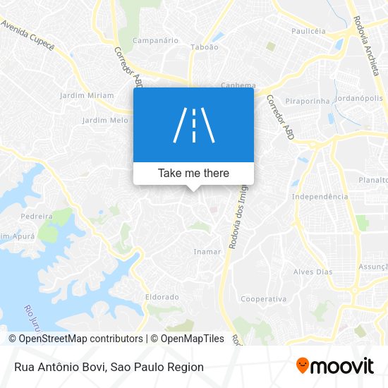 Rua Antônio Bovi map