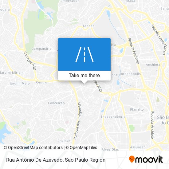 Mapa Rua Antônio De Azevedo