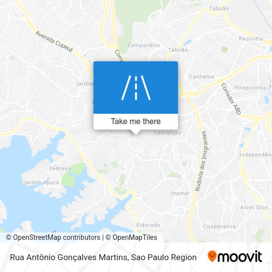 Rua Antônio Gonçalves Martins map
